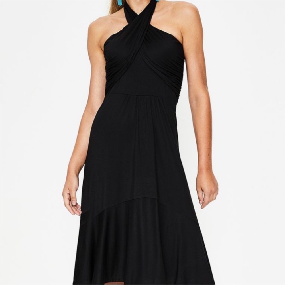 Boden Black Halter Dress - Picture 3 of 9
